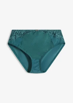 bonprix Wäsche·Dessous|Wäsche·Höschen^Maxislip mit zarter Spitze blaugrün