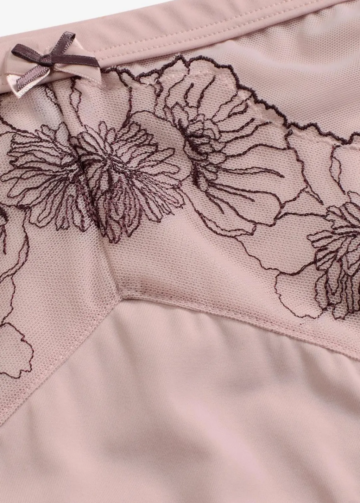 bonprix Wäsche·Dessous|Wäsche·Höschen^Maxislip mit zarter Stickerei mattrosa/beere