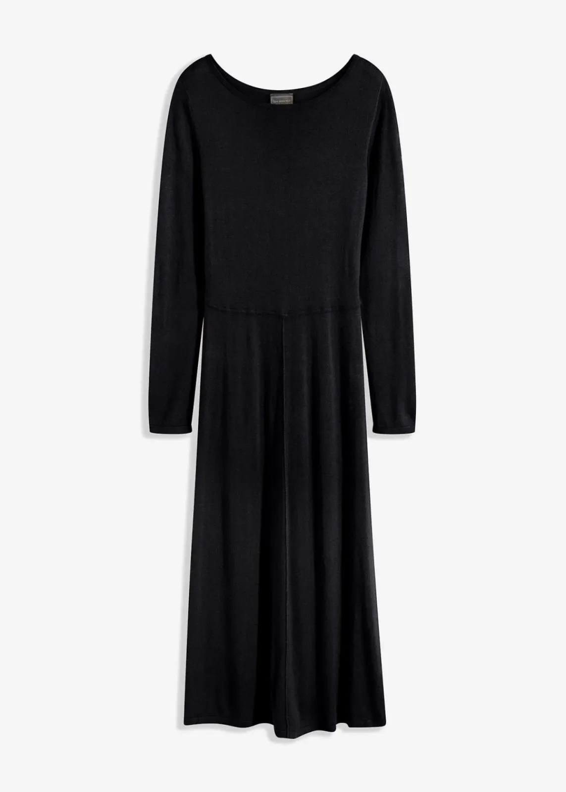 bonprix Bekleidung·Umstandsmode|Bekleidung·Pullover & Strickjacken^Maxi-Strickkleid aus Viskose-Mix schwarz