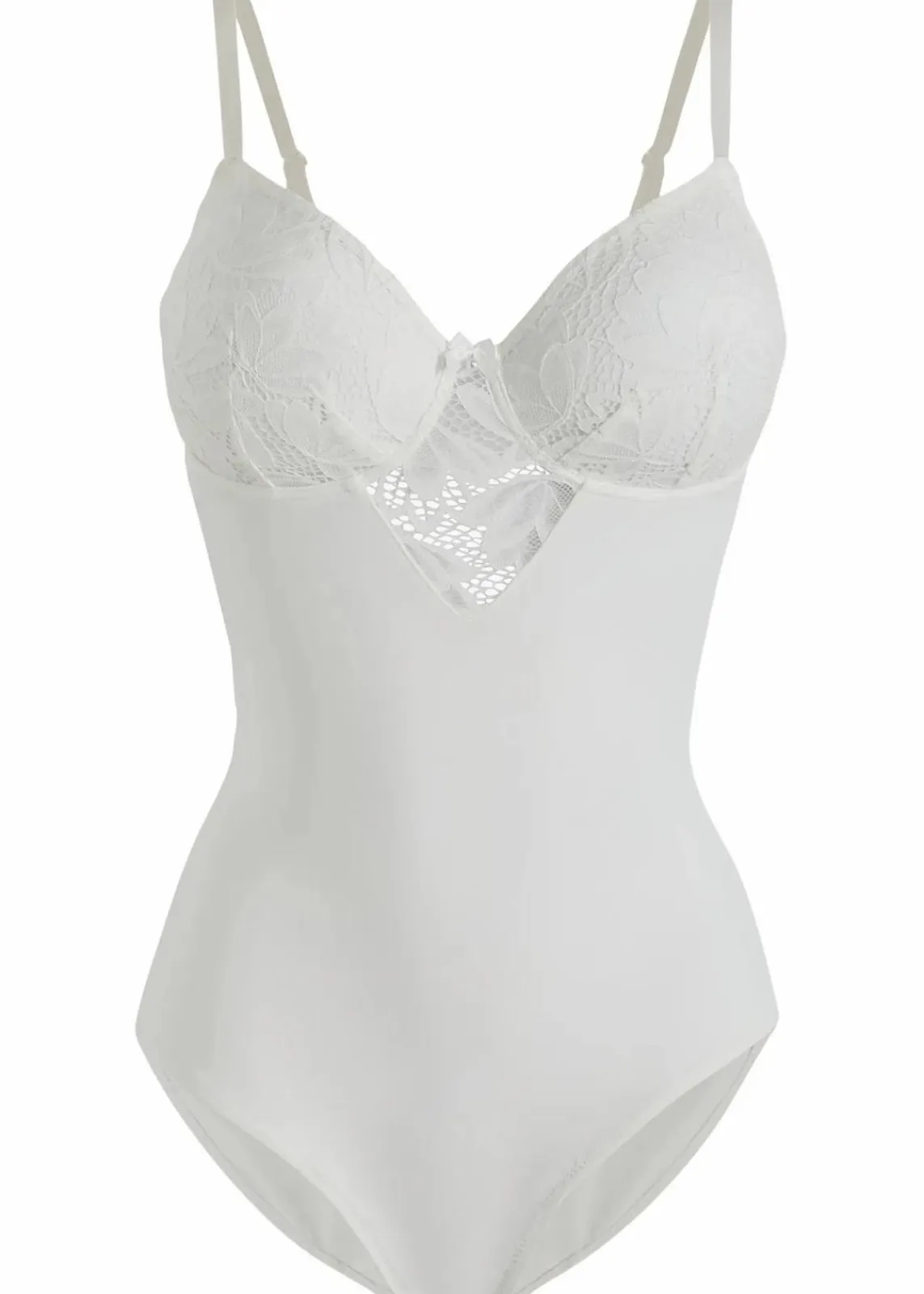 bonprix Wäsche·Bodies|Wäsche·Shapewear^Medium Shape Body wollweiß