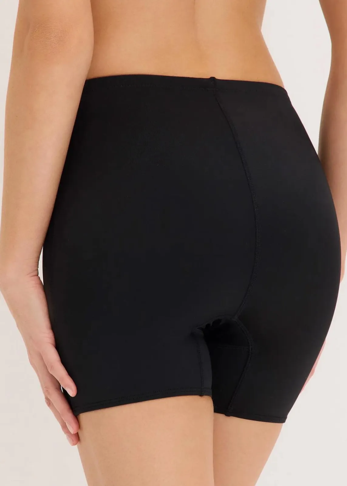 bonprix Wäsche·Radler & Oberschenkelschutz|Wäsche·Shapewear^Medium Shape Hose (2er Pack) schwarz + sandbeige