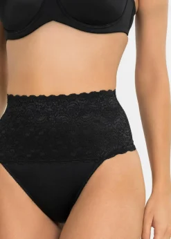 bonprix Wäsche·Höschen|Höschen^Medium Shape String (2er Pack) schwarz