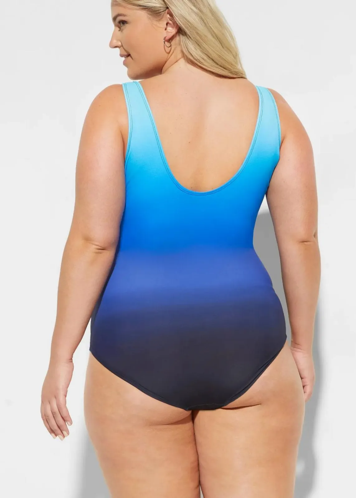 bonprix Nachhaltigere Materialien|Shapewear^Medium Shape-Badeanzug blau