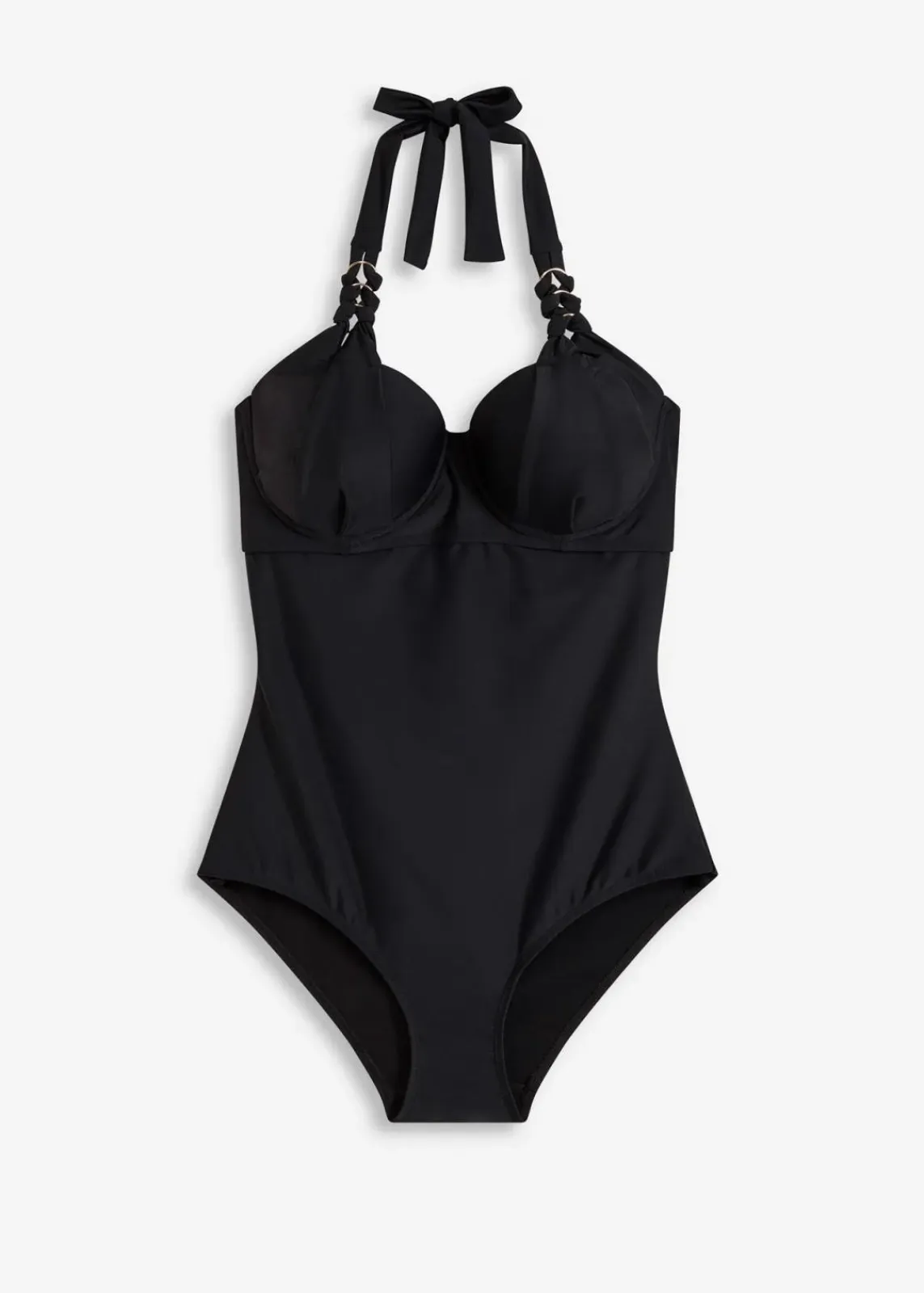 bonprix Nachhaltigere Materialien|Shapewear^Medium Shape-Badeanzug mit Bügel schwarz