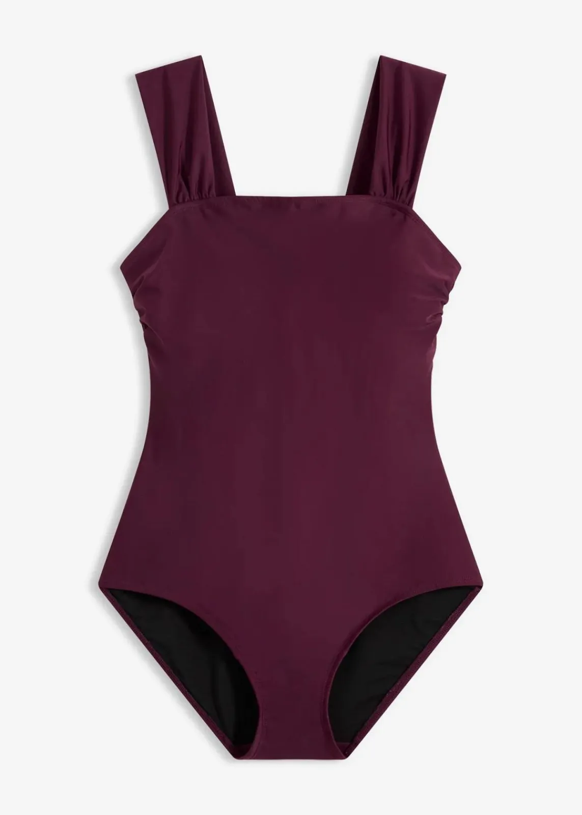 bonprix Nachhaltigere Materialien|Bademode·Badeanzüge^Medium Shape-Badeanzug mit breiten Trägern holunderbeere
