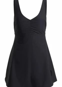 bonprix Nachhaltigere Materialien|Shapewear^Medium Shape-Badekleid mit V-Ausschnitt schwarz