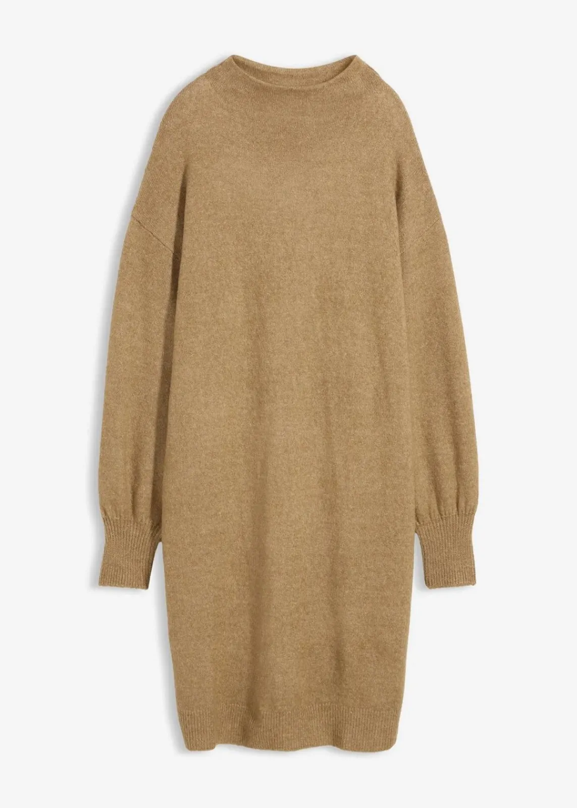 bonprix Kleider|Strickmode^Meliertes Strickkleid hellkhaki