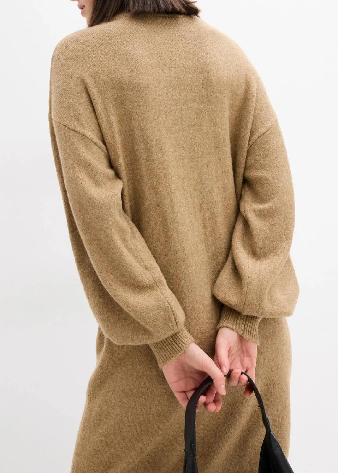 bonprix Kleider|Strickmode^Meliertes Strickkleid hellkhaki