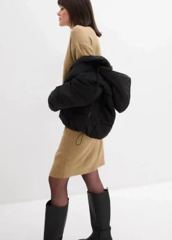 bonprix Kleider|Strickmode^Meliertes Strickkleid hellkhaki
