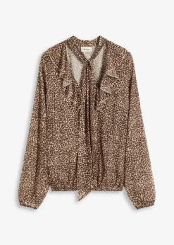 bonprix Shirts & Tops^Mesh-Shirt beige leo bedruckt