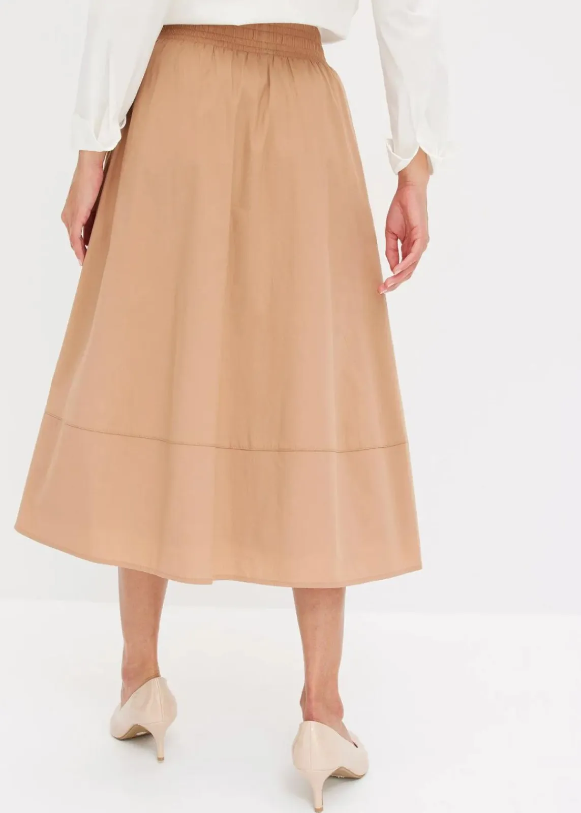 bonprix Röcke|Bekleidung·Sportbekleidung^Midi Rock camel