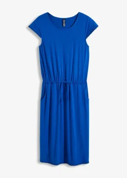 bonprix Nachhaltigere Materialien^Midi-Jerseykleid aus nachhaltiger Viskose mit Elasthan arktikblau