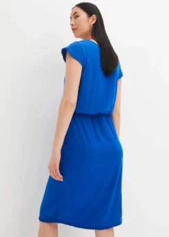 bonprix Nachhaltigere Materialien^Midi-Jerseykleid aus nachhaltiger Viskose mit Elasthan arktikblau