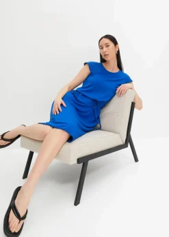 bonprix Nachhaltigere Materialien^Midi-Jerseykleid aus nachhaltiger Viskose mit Elasthan arktikblau