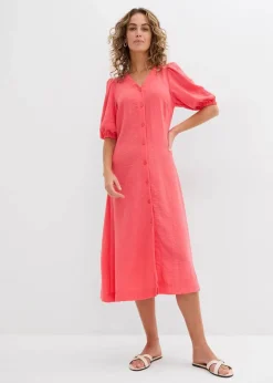 bonprix Bekleidung·Pullover & Strickjacken|Kleider^Midi-Kleid paradiespink