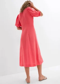 bonprix Bekleidung·Pullover & Strickjacken|Kleider^Midi-Kleid paradiespink