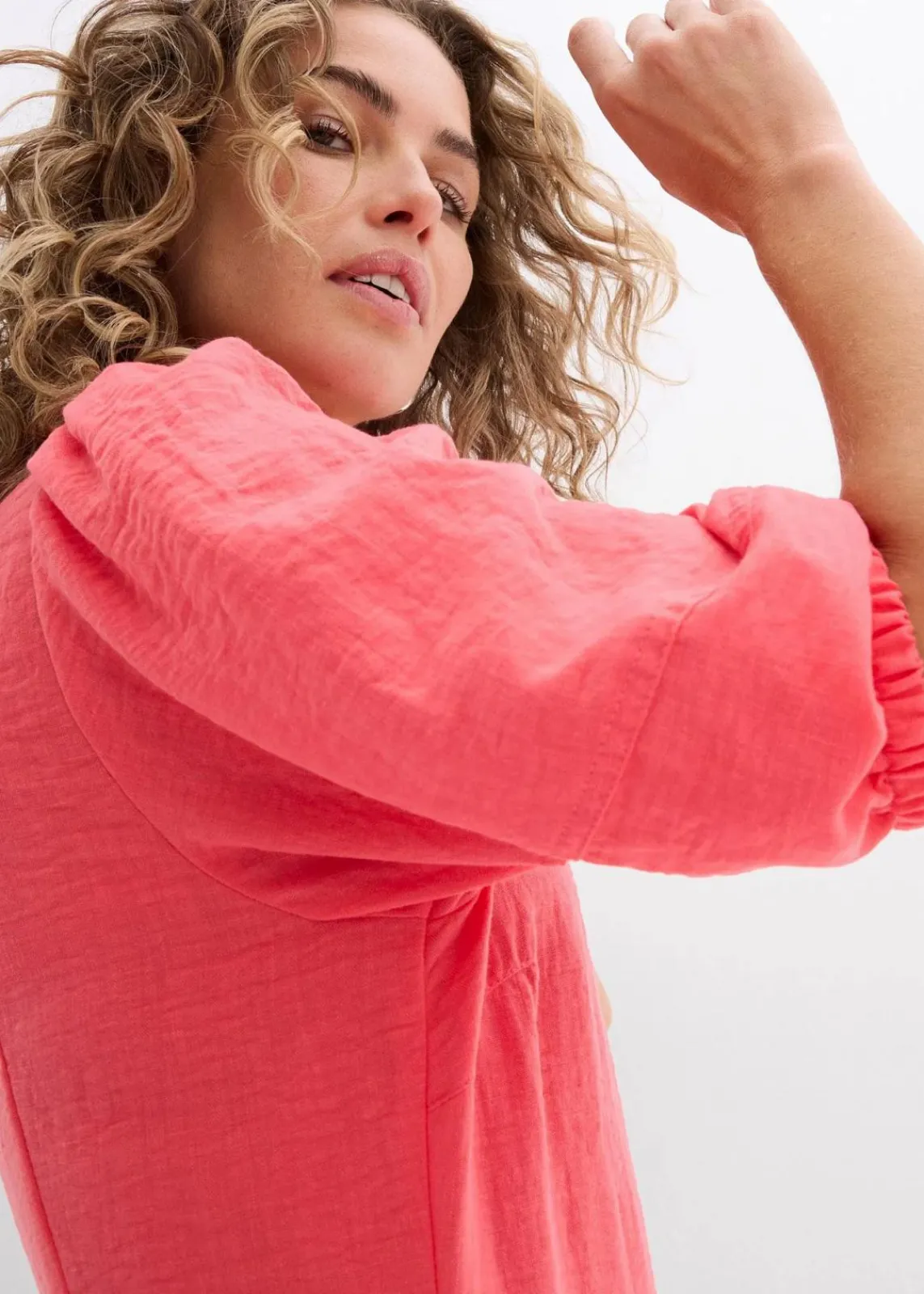 bonprix Bekleidung·Pullover & Strickjacken|Kleider^Midi-Kleid paradiespink