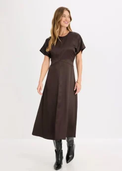 bonprix Bekleidung·Pullover & Strickjacken|Kleider^Midikleid braun