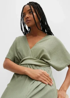 bonprix Bekleidung·Pullover & Strickjacken|Kleider^Midikleid oliv