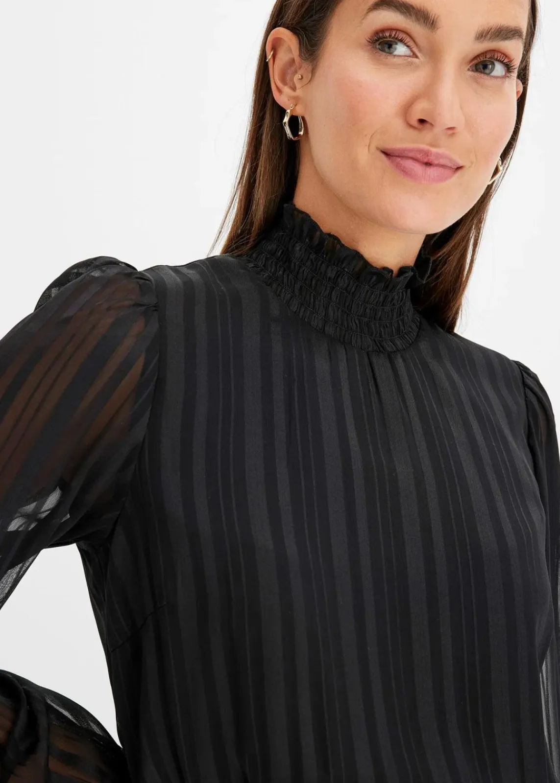 bonprix Bekleidung·Pullover & Strickjacken|Kleider^Midikleid schwarz