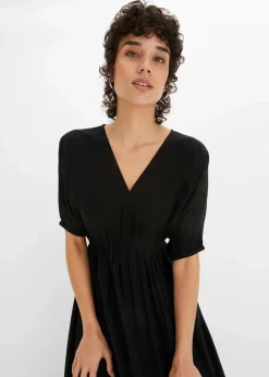 bonprix Bekleidung·Pullover & Strickjacken|Kleider^Midikleid schwarz