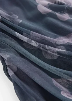 bonprix Kleider|Nachhaltigere Materialien^Midikleid anthrazit geblümt