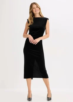 bonprix Kleider^Midikleid schwarz