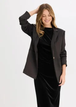 bonprix Kleider^Midikleid schwarz