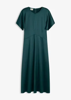 bonprix Nachhaltigere Materialien|Kleider^Midikleid tiefgrün