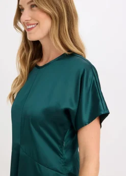 bonprix Nachhaltigere Materialien|Kleider^Midikleid tiefgrün