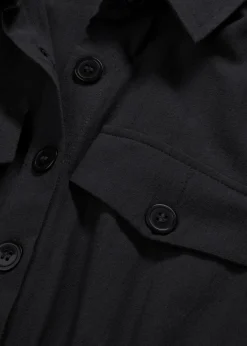 bonprix Bekleidung·Pullover & Strickjacken|Kleider^Midikleid aus reiner Baumwolle schwarz
