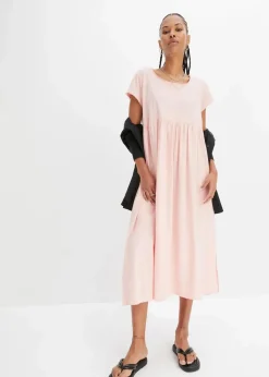 bonprix Nachhaltigere Materialien|Kleider^Midikleid aus reiner Bio-Baumwolle bonbonrosa