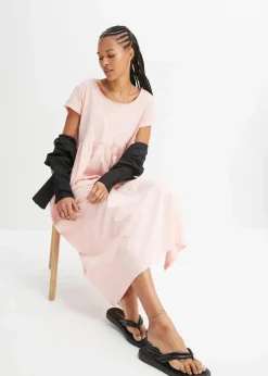 bonprix Nachhaltigere Materialien|Kleider^Midikleid aus reiner Bio-Baumwolle bonbonrosa
