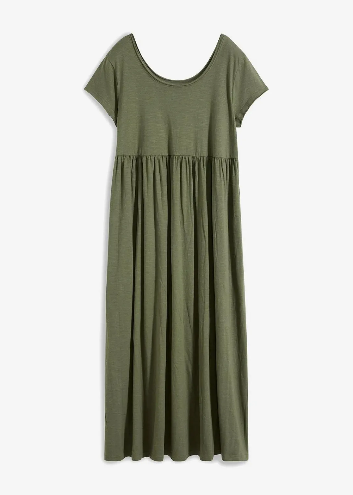 bonprix Nachhaltigere Materialien|Kleider^Midikleid aus reiner Bio-Baumwolle oliv