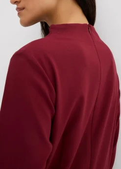 bonprix Kleider|Bekleidung·Pullover & Strickjacken^Midikleid aus Viskose-Mix ahornrot
