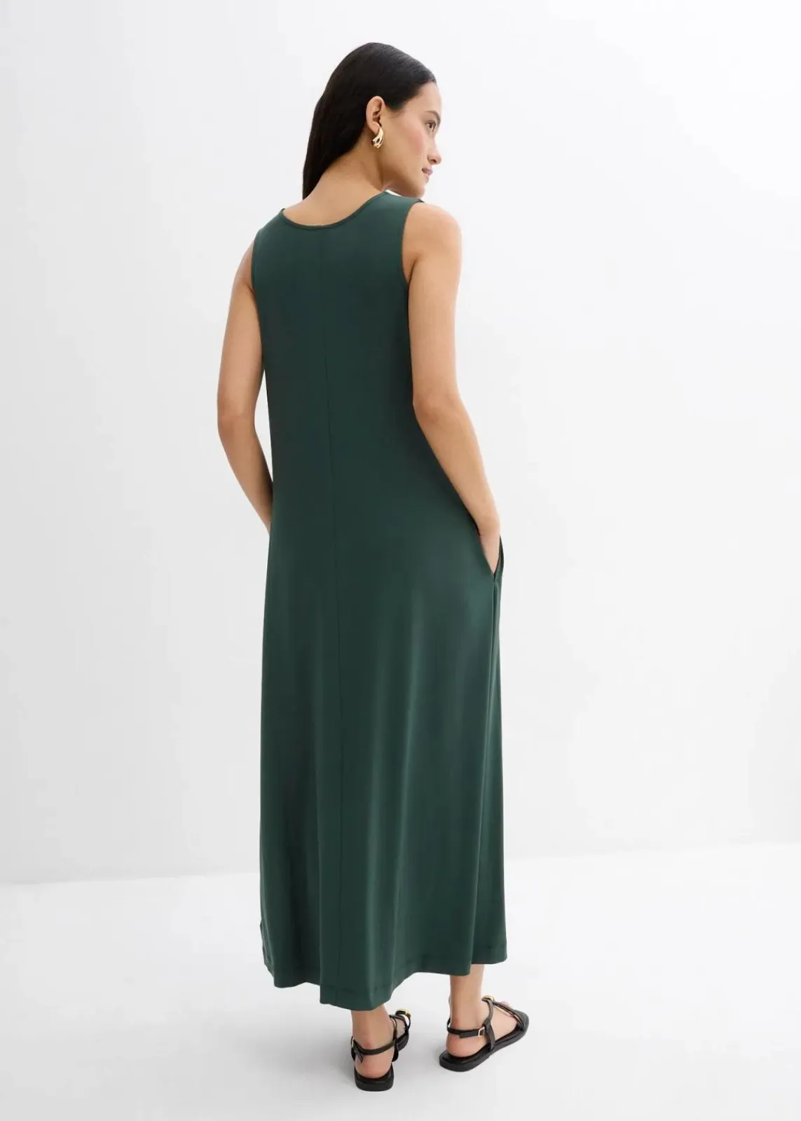 bonprix Kleider^Midikleid in A-Linie schattengrün