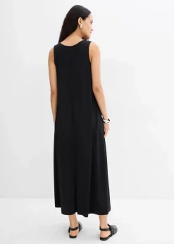 bonprix Kleider^Midikleid in A-Linie schwarz