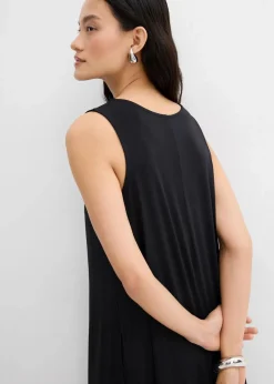 bonprix Kleider^Midikleid in A-Linie schwarz
