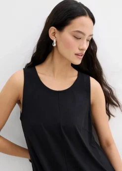 bonprix Kleider^Midikleid in A-Linie schwarz