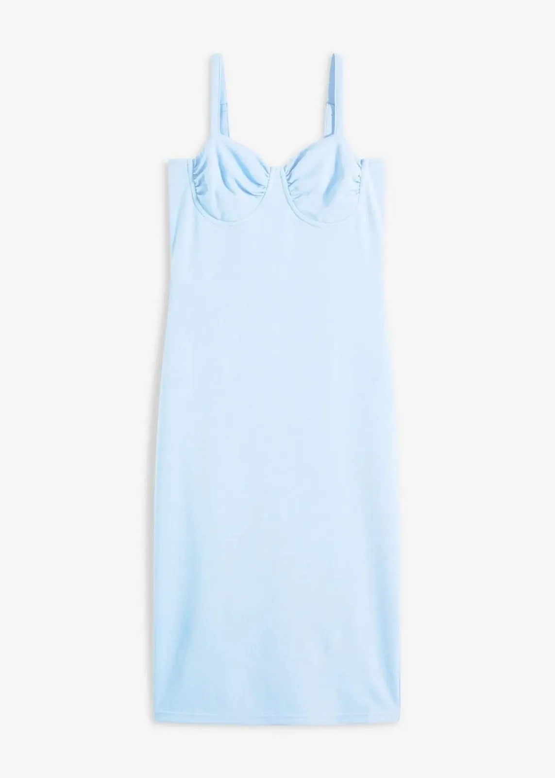 bonprix Kleider^Midikleid mit figurbetonter Passform hellblau