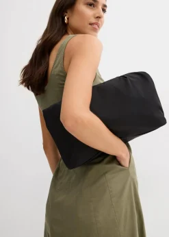 bonprix Bekleidung·Pullover & Strickjacken|Kleider^Midikleid mit vertikalen Nähten oliv