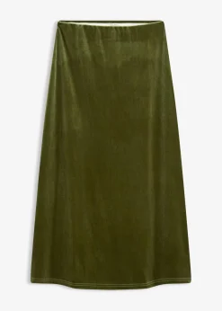 bonprix Röcke|Bekleidung·Sportbekleidung^Midirock dunkelkhaki