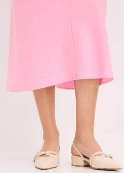bonprix Röcke|Bekleidung·Sportbekleidung^Midirock aus Satin rosa