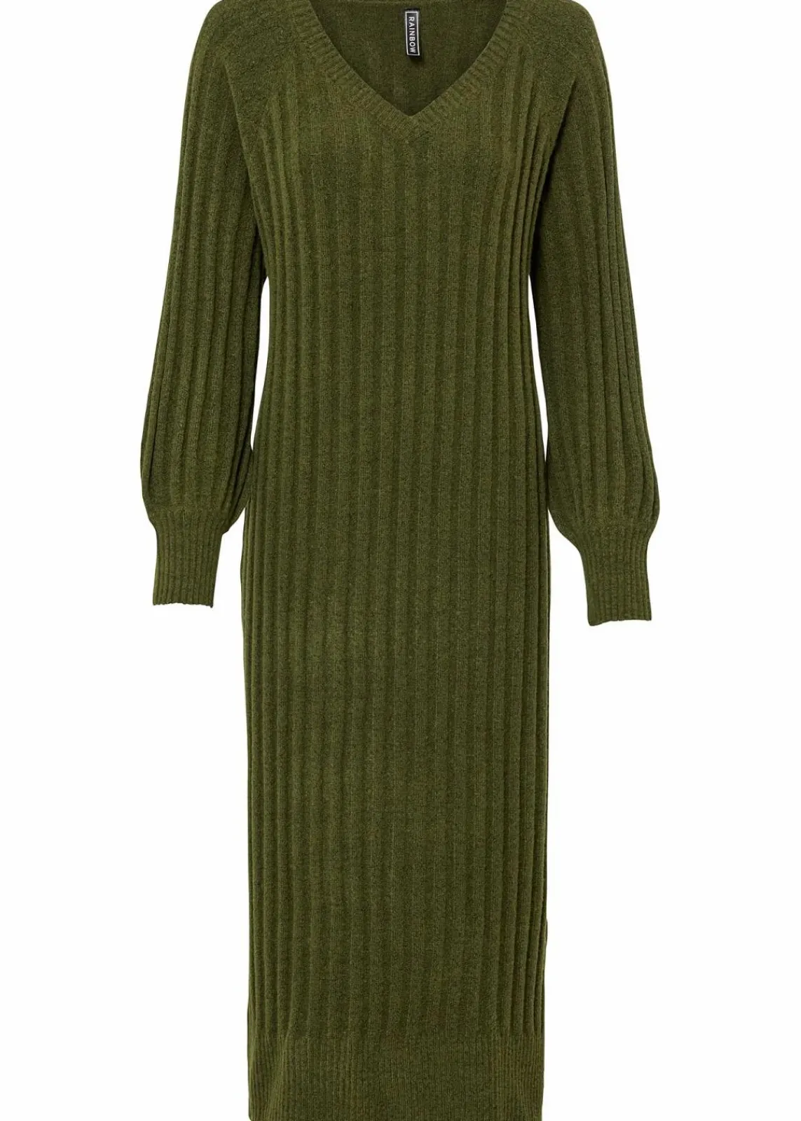bonprix Bekleidung·Umstandsmode|Bekleidung·Pullover & Strickjacken^Midi-Strickkleid dunkelkhaki