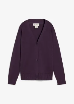 bonprix Bekleidung·Umstandsmode|Strickmode^Milano Rib-Feinstrickjacke pflaume