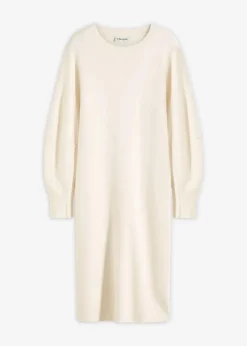 bonprix Bekleidung·Umstandsmode|Bekleidung·Pullover & Strickjacken^Milano Strickkleid perlweiß