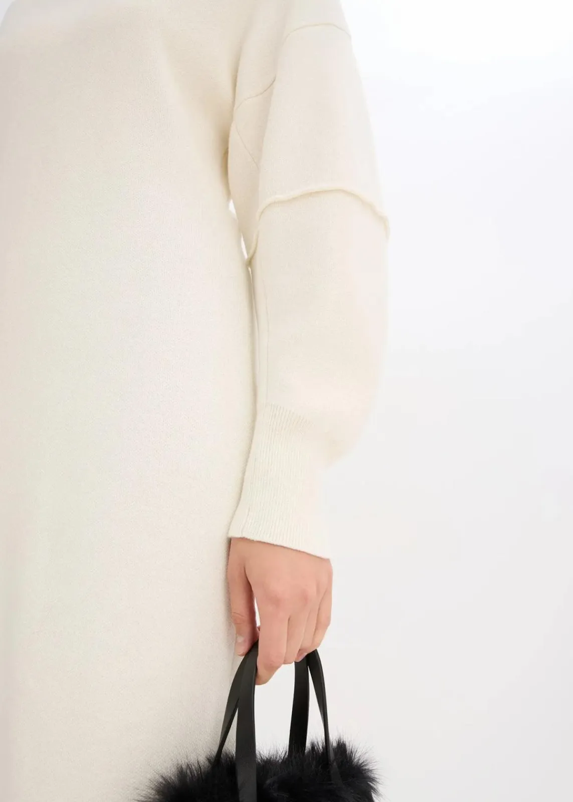 bonprix Bekleidung·Umstandsmode|Bekleidung·Pullover & Strickjacken^Milano Strickkleid perlweiß