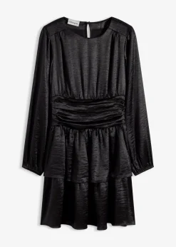 bonprix Nachhaltigere Materialien|Kleider^Minikleid schwarz