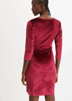 bonprix Kleider|Bekleidung·Pullover & Strickjacken^Minikleid dunkelrot