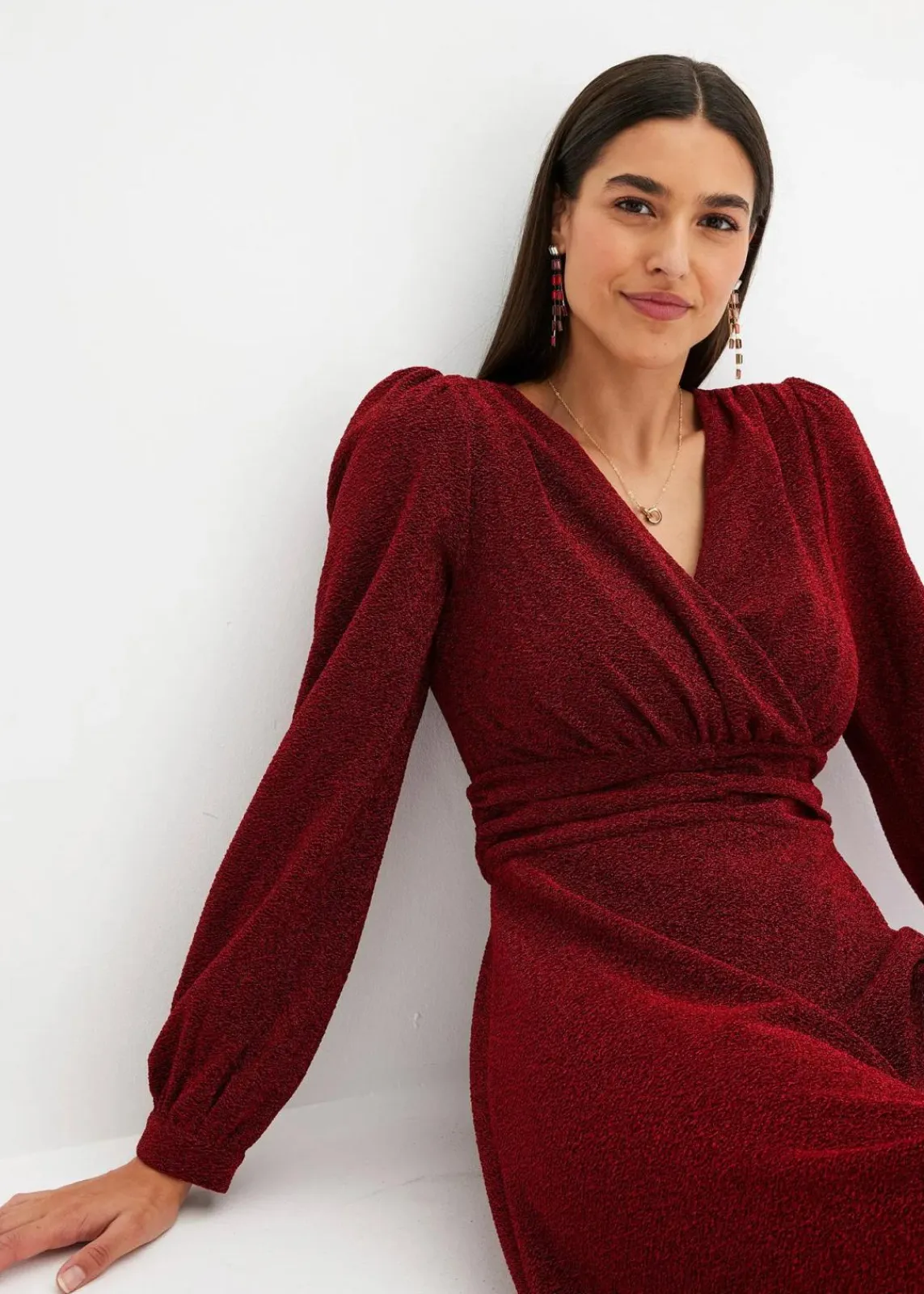 bonprix Kleider|Bekleidung·Pullover & Strickjacken^Minikleid erdbeere